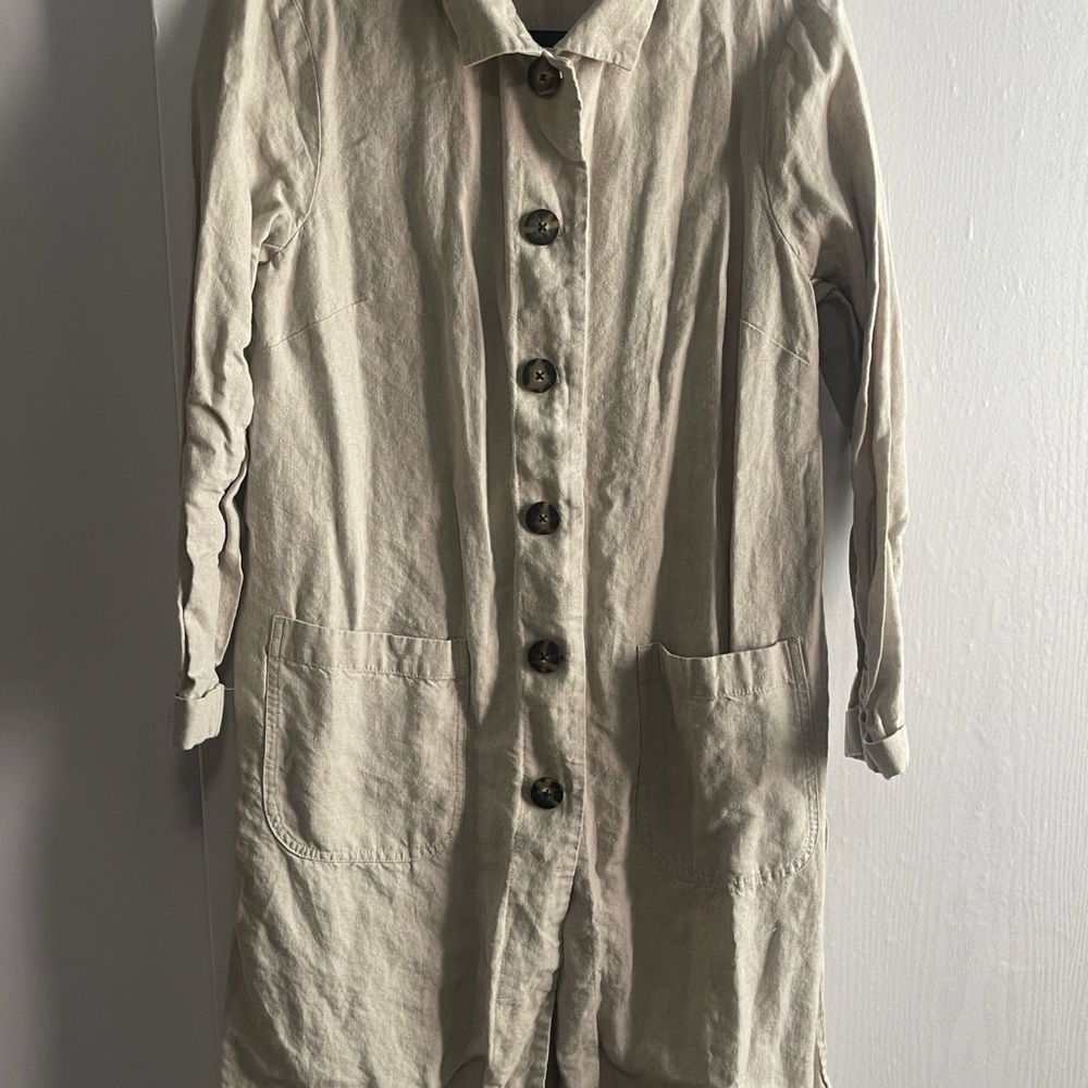 J. Jill Light Tan Trench dress